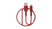 Premium MFI sertifikuotas kabelis USB A - Lightning (raudonas, 1.2m) Military Grade