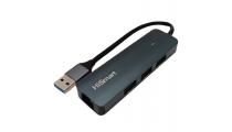 Adapteris USB-A - 3x USB 3.0, RJ45